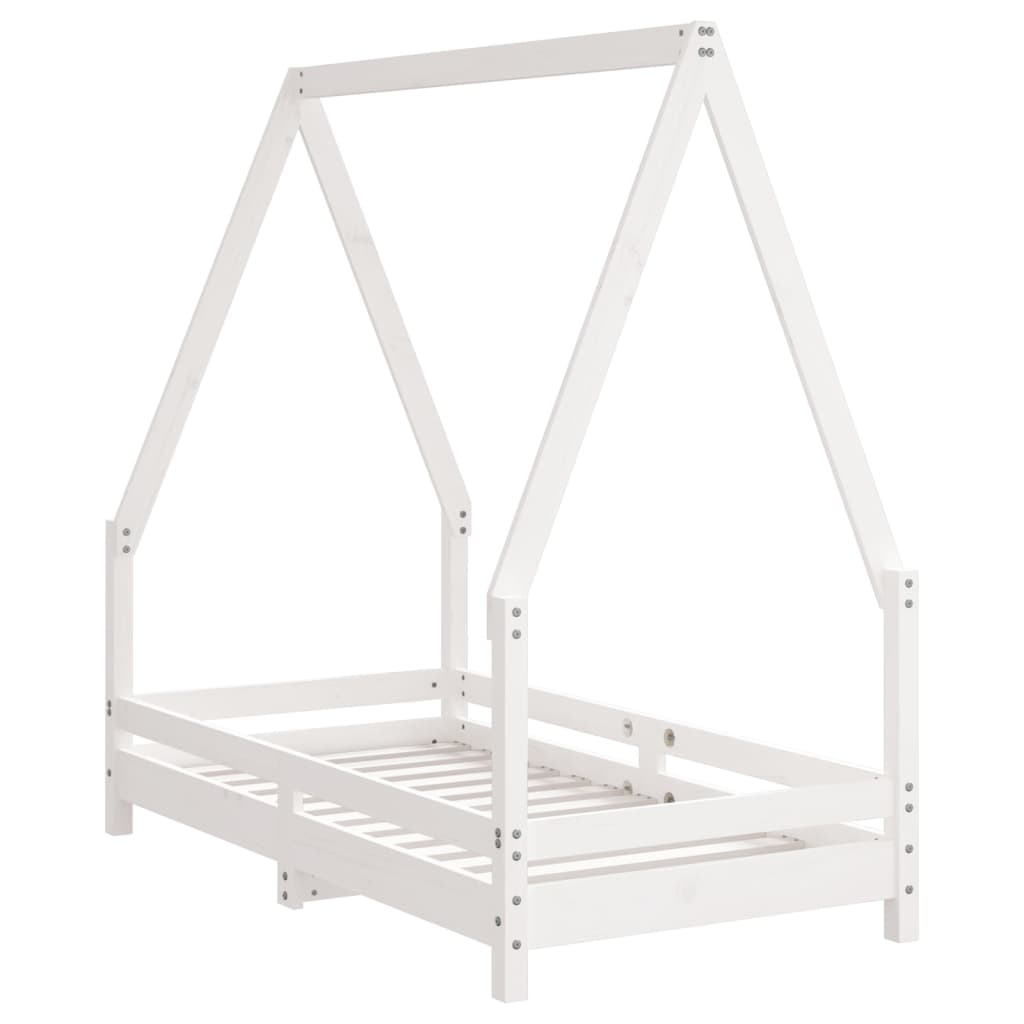 Barnesengeramme Hvit 70X140 Cm Heltre Furu