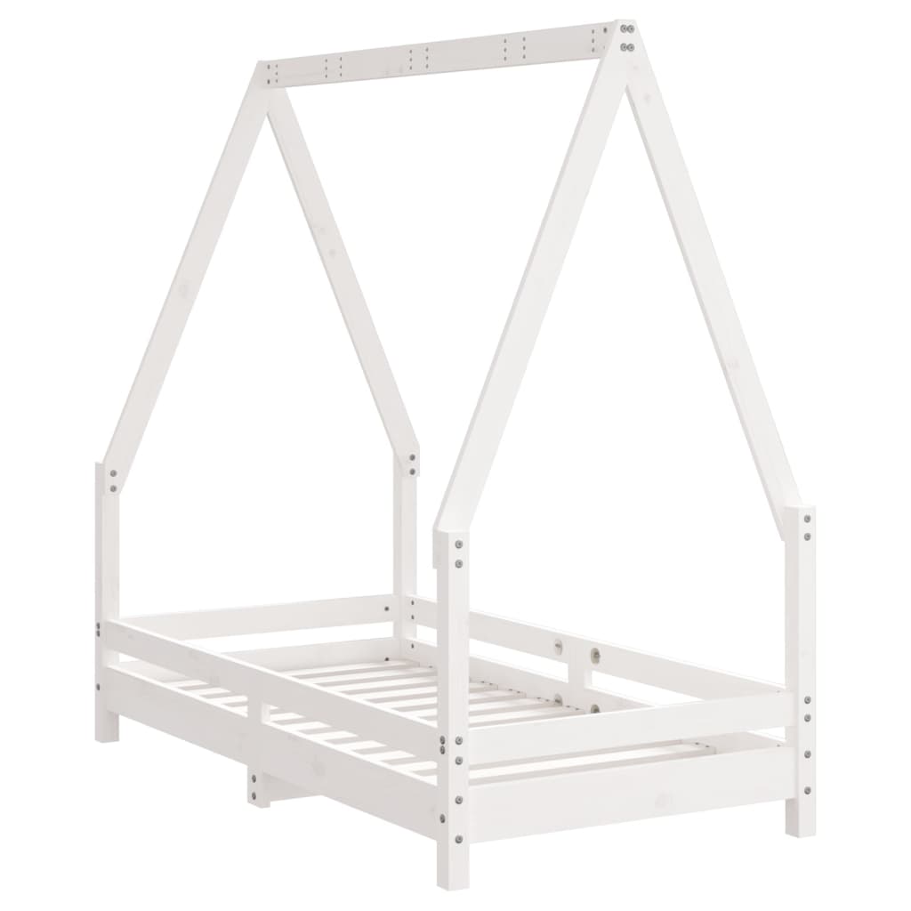 Barnesengeramme Hvit 70X140 Cm Heltre Furu