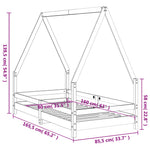 Barnesengeramme 80X160 Cm Heltre Furu