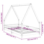 Barnesengeramme 90X190 Cm Heltre Furu