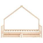 Barnesengeramme Med Skuffer 90X190 Cm Heltre Furu