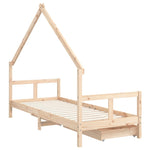 Barnesengeramme Med Skuffer 80X200 Cm Heltre Furu