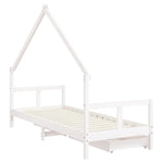 Barnesengeramme Med Skuffer Hvit 80X200 Cm Heltre Furu