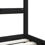 Barnesengeramme Med Skuffer Svart 80X200 Cm Heltre Furu