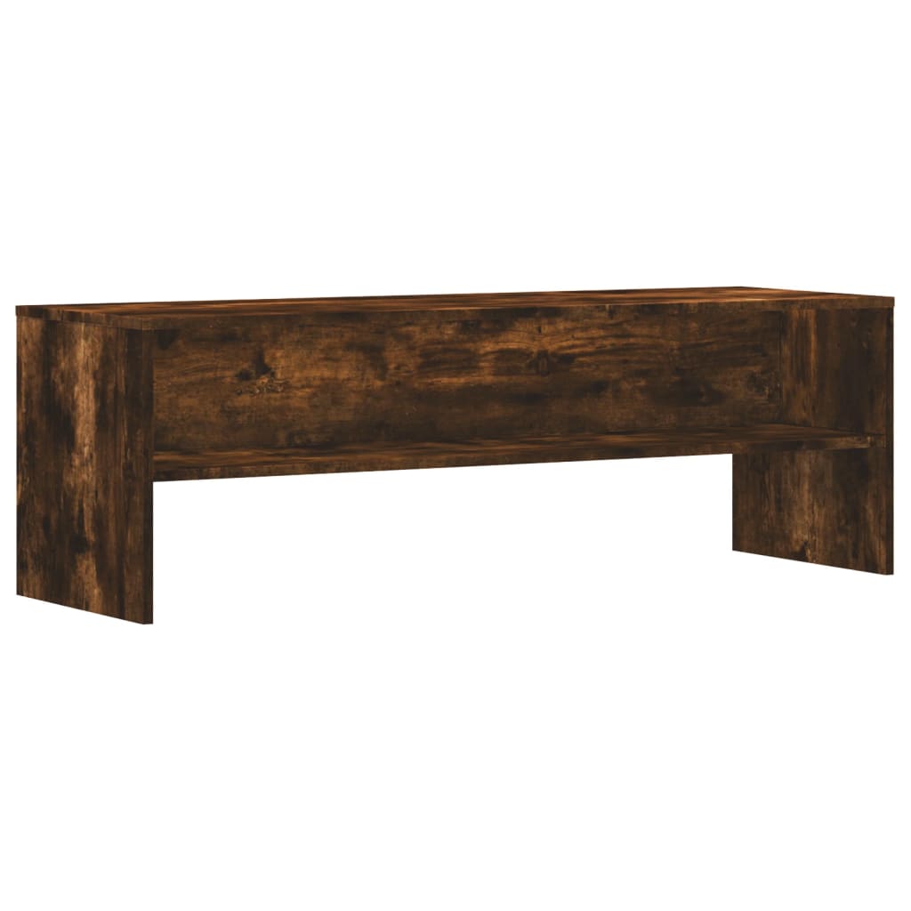 Tv-Benk Røkt Eik 120X40X40 Cm Konstruert Tre
