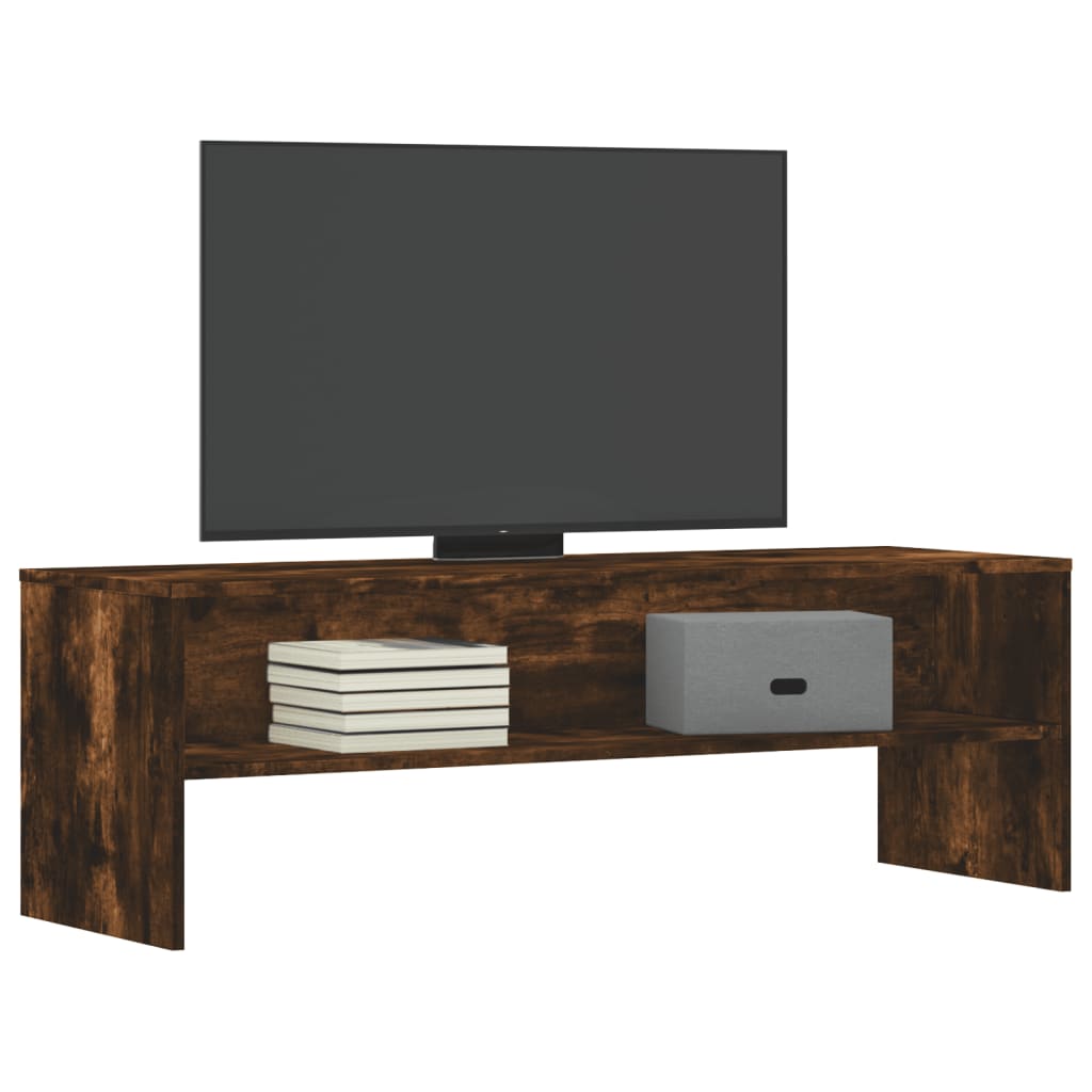 Tv-Benk Røkt Eik 120X40X40 Cm Konstruert Tre