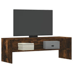 Tv-Benk Røkt Eik 120X40X40 Cm Konstruert Tre