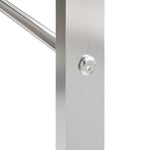 Vedstativ 50X28X56 Cm Rustfritt Stål