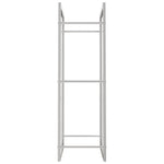 Vedstativ 50X28X94 Cm Rustfritt Stål