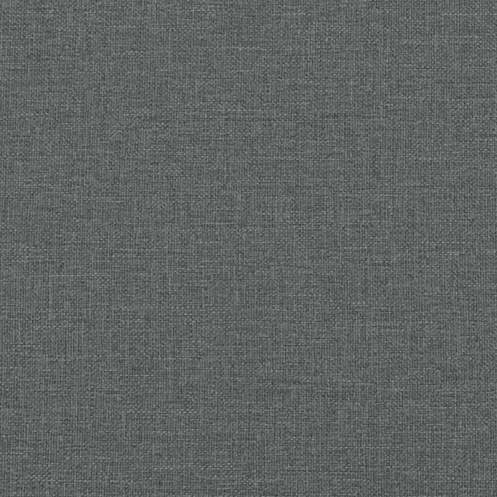 Uttrekkbar Dagseng Med Madrass Mørkegrå 90X190 Cm Stoff