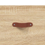 Highboard Sonoma Eik 69,5X34X180 Cm Konstruert Tre