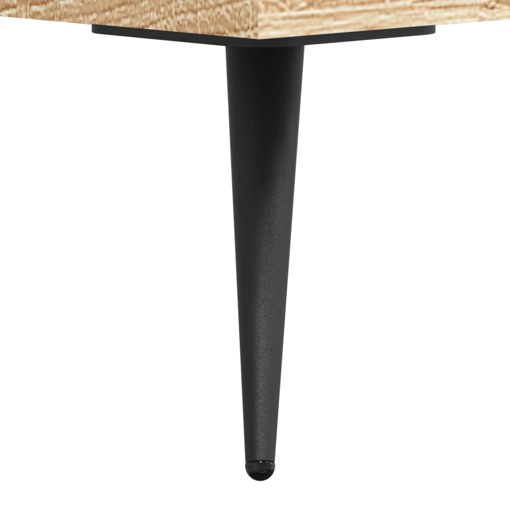Highboard Sonoma Eik 69,5X34X180 Cm Konstruert Tre