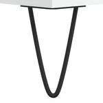 Highboard Hvit 69,5X34X180 Cm Konstruert Tre