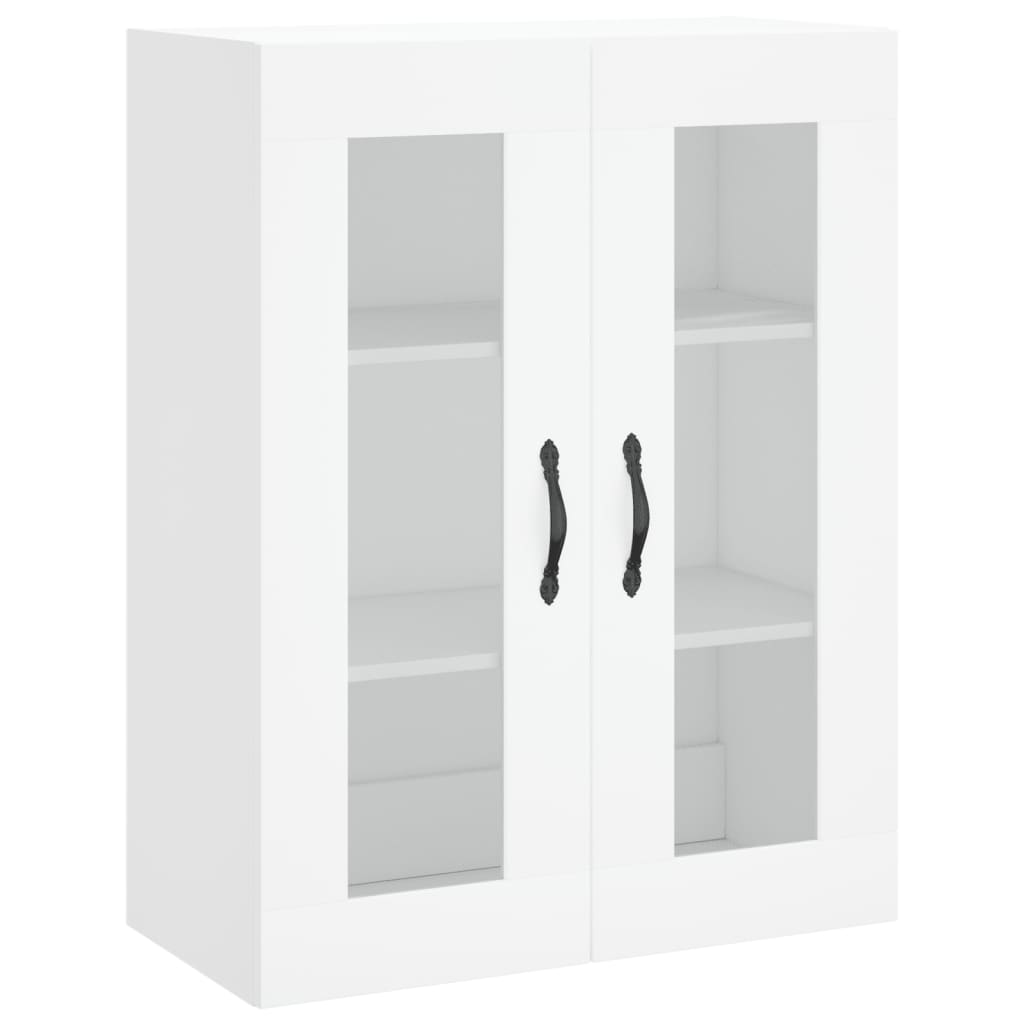Highboard Hvit 69,5X34X180 Cm Konstruert Tre