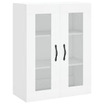 Highboard Hvit 69,5X34X180 Cm Konstruert Tre