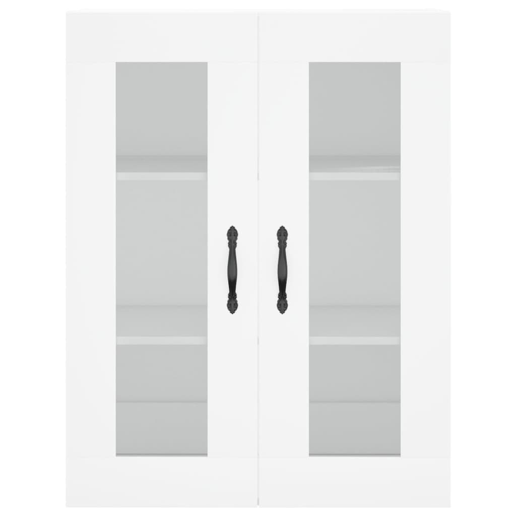Highboard Hvit 69,5X34X180 Cm Konstruert Tre