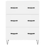 Highboard Hvit 69,5X34X180 Cm Konstruert Tre