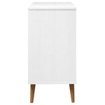 Kommode Molde Hvit 80X40X80 Cm Heltre Furu