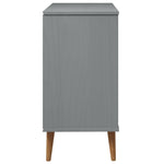Kommode Molde Grå 80X40X80 Cm Heltre Furu