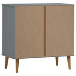 Kommode Molde Grå 80X40X80 Cm Heltre Furu