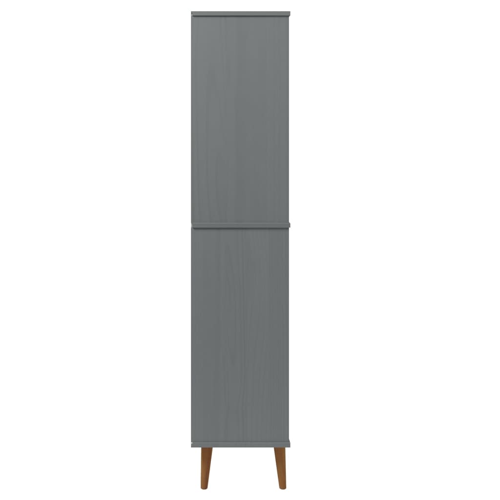 Bokhylle Molde Grå 85X35X170,5 Cm Heltre Furu