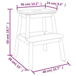 Krakk 2 Trinn 40X38X50 Cm Heltre Akasie