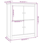 Skjenk 83X41,5X100 Cm Heltre Furu