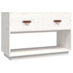 Tv-Benk Hvit 90X40X60 Cm Heltre Furu
