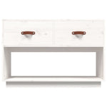 Tv-Benk Hvit 90X40X60 Cm Heltre Furu