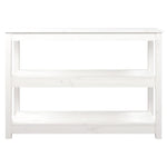 Konsollbord Hvit 110X40X74 Cm Heltre Furu