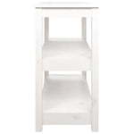 Konsollbord Hvit 110X40X74 Cm Heltre Furu