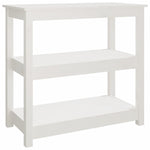 Konsollbord Hvit 80X40X74 Cm Heltre Furu