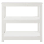 Konsollbord Hvit 80X40X74 Cm Heltre Furu