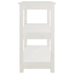Konsollbord Hvit 80X40X74 Cm Heltre Furu