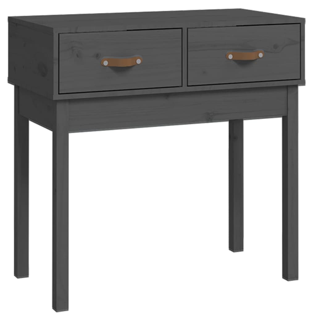 Konsollbord Grå 76,5X40X75 Cm Heltre Furu