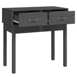 Konsollbord Grå 76,5X40X75 Cm Heltre Furu