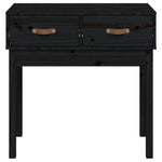 Konsollbord Svart 76,5X40X75 Cm Heltre Furu