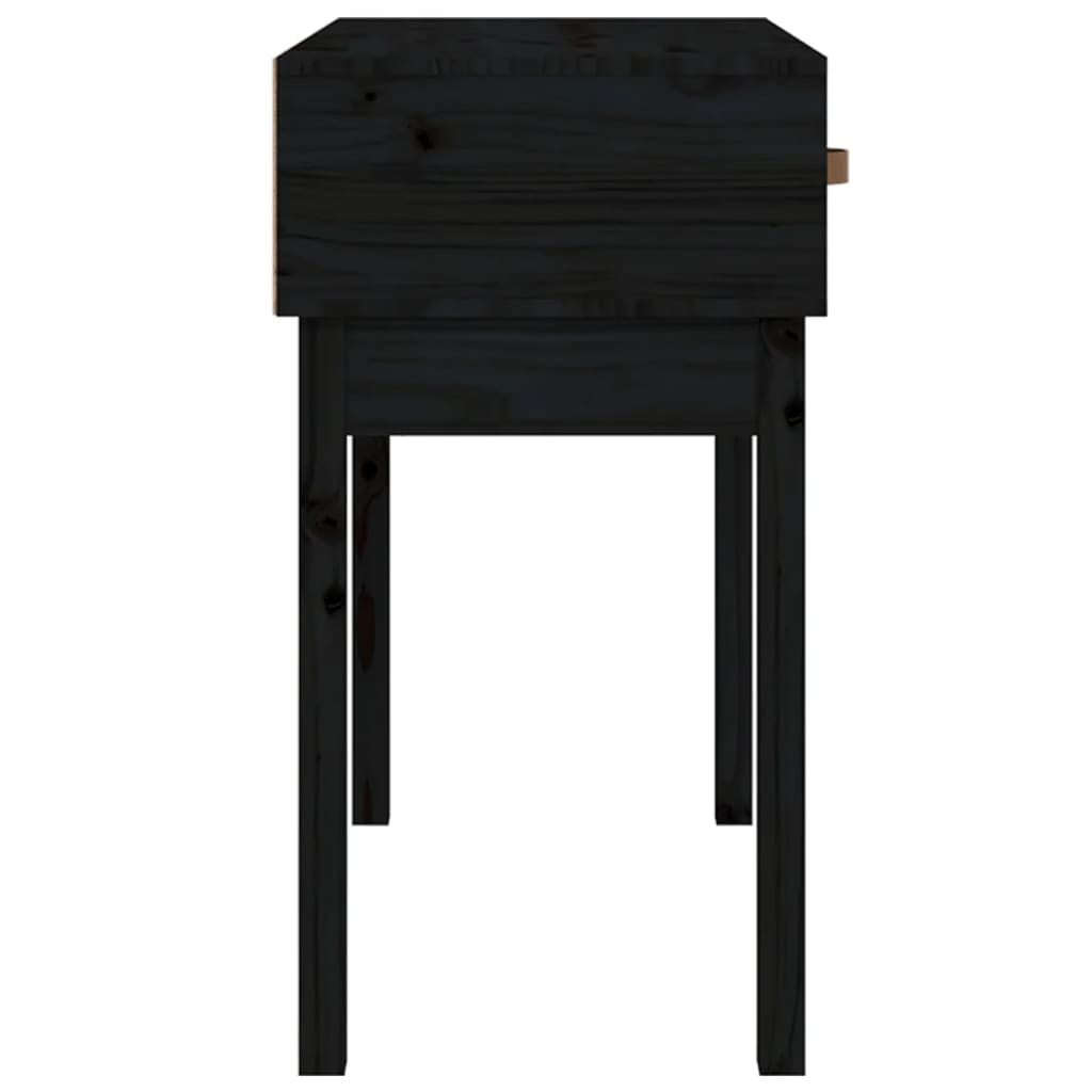 Konsollbord Svart 76,5X40X75 Cm Heltre Furu