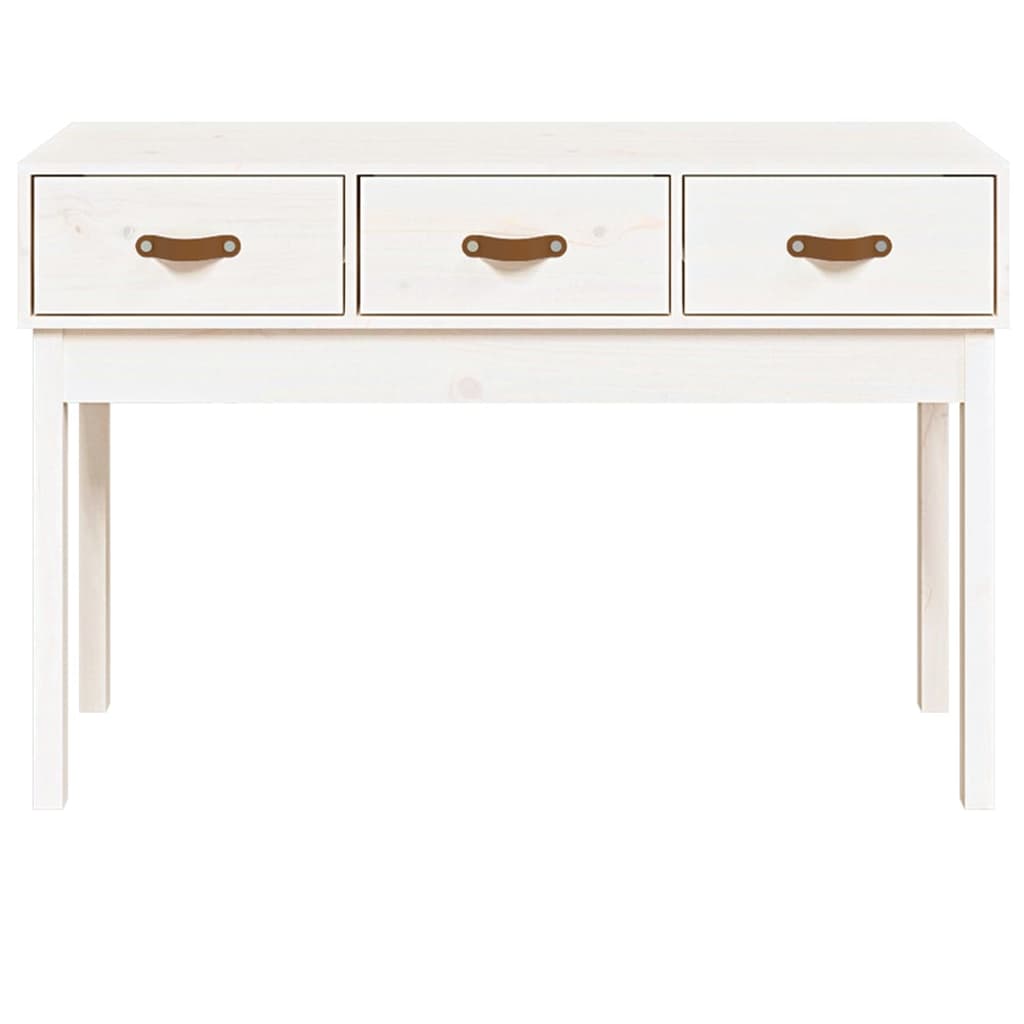 Konsollbord Hvit 114X40X75 Cm Heltre Furu