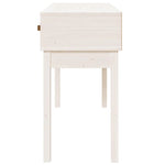 Konsollbord Hvit 114X40X75 Cm Heltre Furu