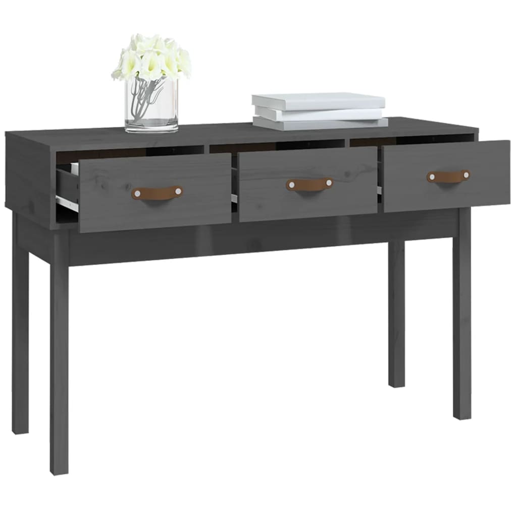 Konsollbord Grå 114X40X75 Cm Heltre Furu