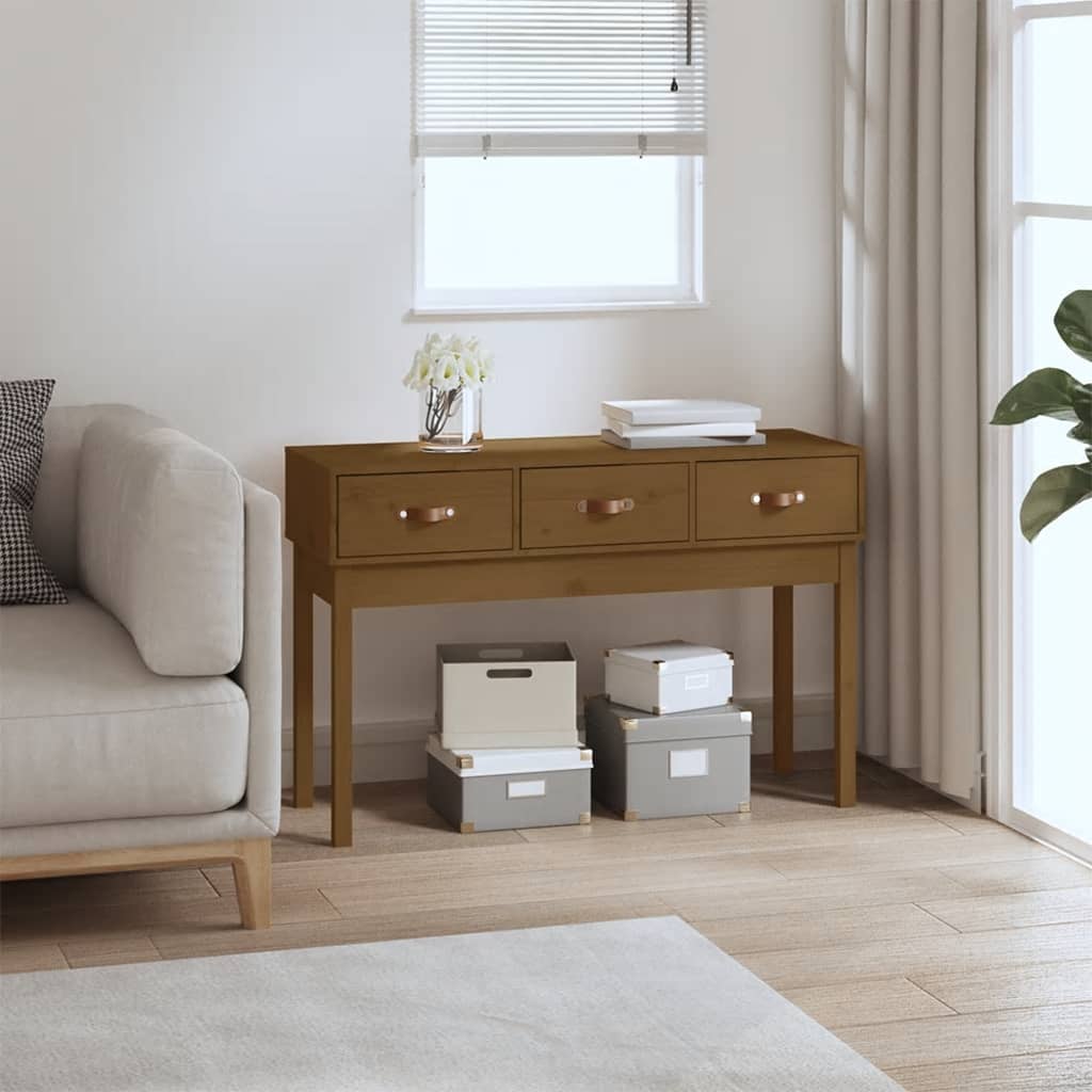 Konsollbord Honningbrun 114X40X75 Cm Heltre Furu