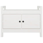 Gangbenk Hvit 80X40X60 Cm Heltre Furu
