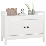 Gangbenk Hvit 80X40X60 Cm Heltre Furu