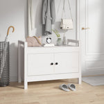 Gangbenk Hvit 80X40X60 Cm Heltre Furu
