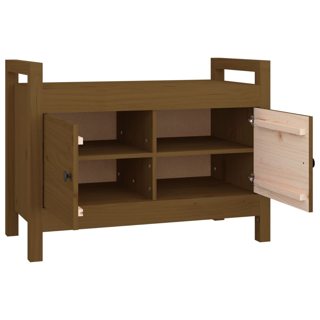 Gangbenk Honningbrun 80X40X60 Cm Heltre Furu
