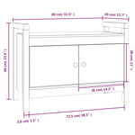 Gangbenk Honningbrun 80X40X60 Cm Heltre Furu