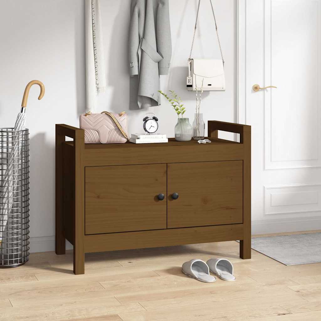 Gangbenk Honningbrun 80X40X60 Cm Heltre Furu