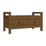 Gangbenk Honningbrun 80X40X43 Cm Heltre Furu