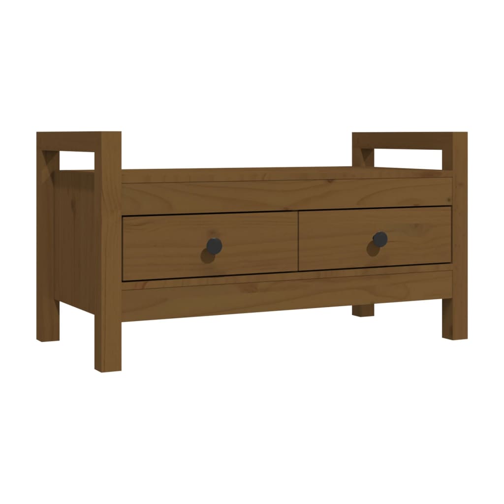 Gangbenk Honningbrun 80X40X43 Cm Heltre Furu
